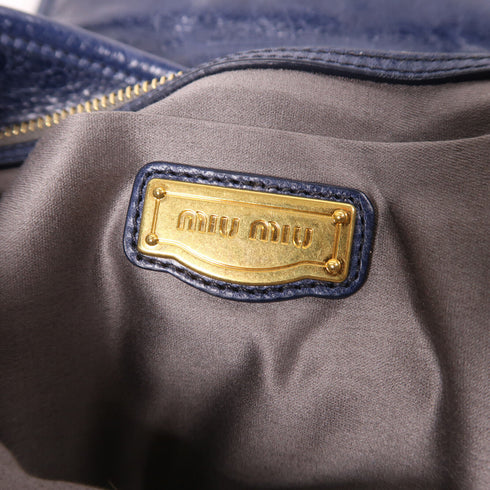Miu Miu GHW 2 Way Shoulder Bag RR1300 Calfskin Leather