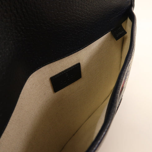 GUCCI GG SHW Ophidia GG Waist Bag 674081 Coated Canvas Black