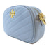 Tory Burch GHW Shoulder Crossbody Bag Calfskin Leather Light Blue