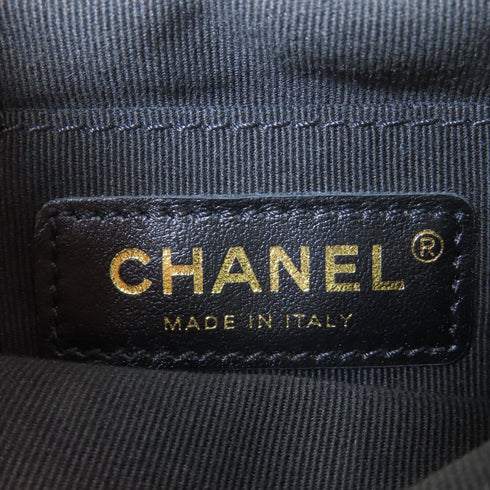 CHANEL Quilted CC GHW 2way Chain Shoulder Bag Calfskin Leather White