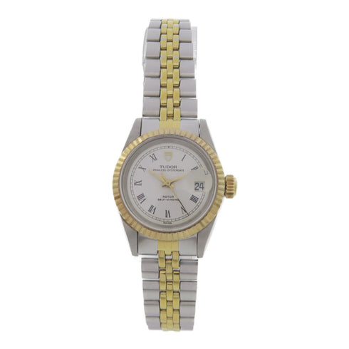 TUDOR Princess Oysterdate Automatic Watch 92413/1987Yr 18K YG/Stainless Steel