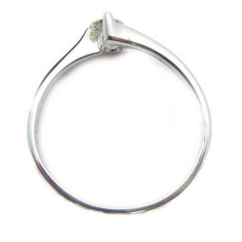 FINE JEWELRY 0.24ct Diamond Ring 18K White Gold US#6.5