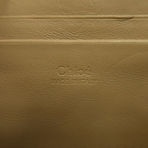 Chloe GHW Mini Faye Shoulder Bag Calfskin Suede Leather Light Brown