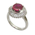 FINE JEWELRY 1.47ct Ruby 0.73ct Diamond Ring US#5.75 PT900 Platinum