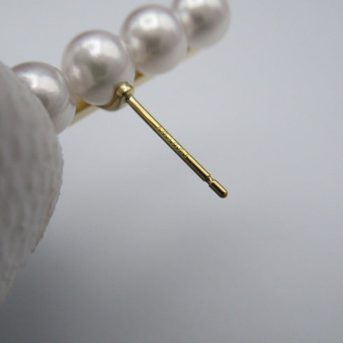 TASAKI Pearl Earrings 18K Yellow Gold