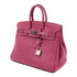 HERMES PHW Birkin 25 Hand Bag Togo Leather Tosca