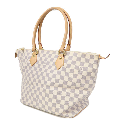 LOUIS VUITTON LV GHW Saleya MM Hand Bag/Tote Bag N51185 Damier Azur White