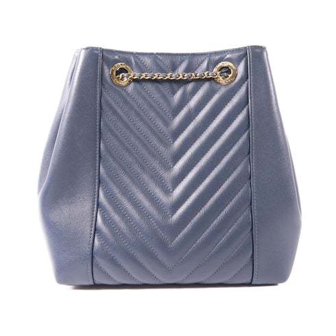 CHANEL CC GHW Drawstring Bag Chain Shoulder Bag AS0263 Leather