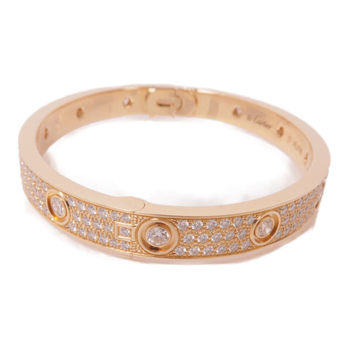 CARTIER Love Bangle 18K Pink Gold/Diamond
