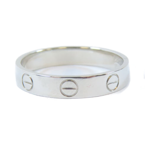 CARTIER Love Wedding Band Ring PT950 Platinum Cartier#53 US#6.5