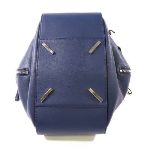 LOEWE SHW Hammock 2 Way Shoulder Bag Calfskin Leather Navy