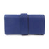 HERMES GHW Medor Clutch Bag Chevre Leather Blue