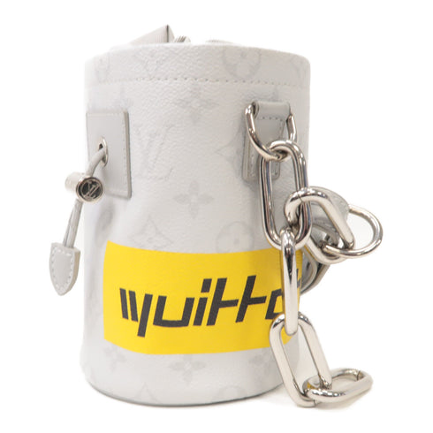 LOUIS VUITTON LV SHW Chalk Nano Shoulder Bag M44631 White Monogram White Grey