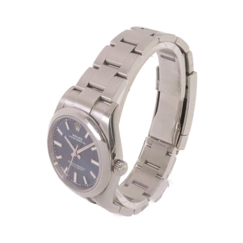 ROLEX Oyster Perepetual Automatic Watch Silver Stainless Steel 124200 Dark-Blue