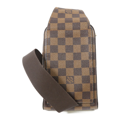 LOUIS VUITTON LV GHW Geronimos Waist Bag N51994 Damier Ebene Brown v1