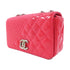 CHANEL CC SHW Chain Shoulder Bag Patent Leather Red