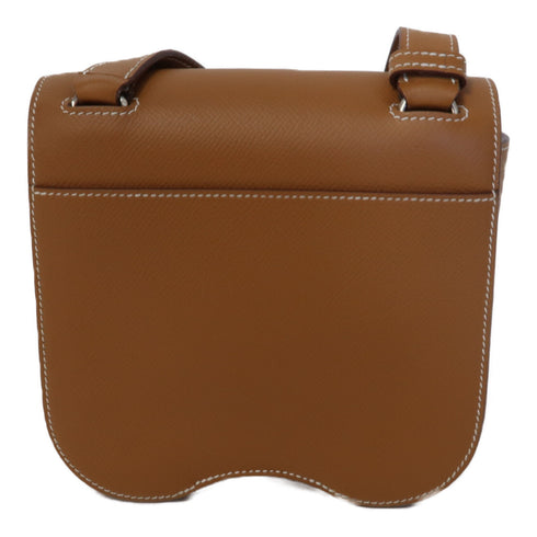 HERMES PHW Della Cavalleria Bag Mini Shoulder Veau Epsom Stamp Z Gold Brown