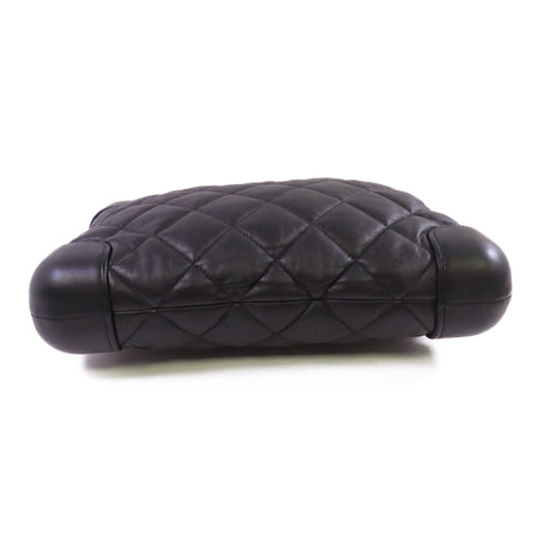 CHANEL CC SHW Pouch Clutch Lambskin Leather