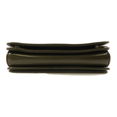 Miu Miu SHW Chain Shoulder Bag Sbd015 Calfskin Leather Dark Green