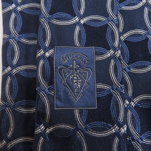 GUCCI GG Tie Silk Blue
