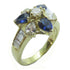 FINE JEWELRY 1.17ct Sapphire 0.65ct Diamond Ring 18K Yellow Gold US#6.5