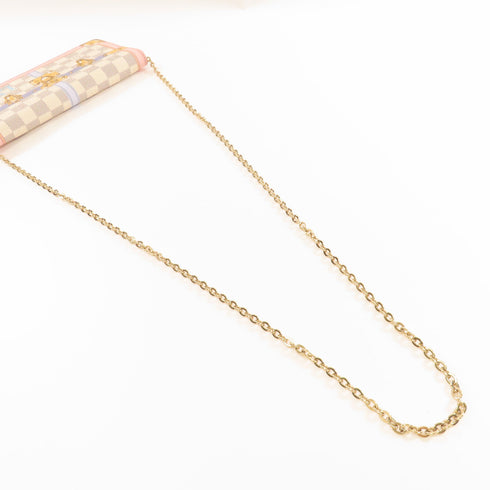 LOUIS VUITTON LV GHW Pochette Weekend Chian Shoulder Bag N60108 Damier Azur