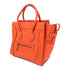 CELINE Micro Luggage Hand Bag Calfskin Leather Red