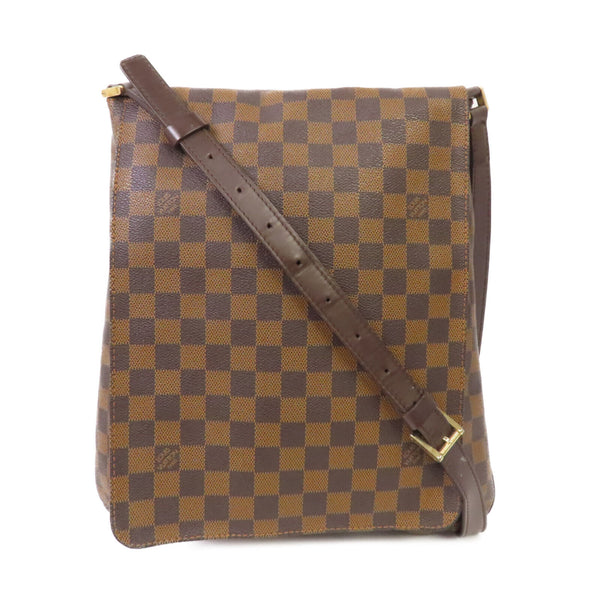 LOUIS VUITTON LV GHW Musette Shoulder Bag N51302 Damier Ebene Brown