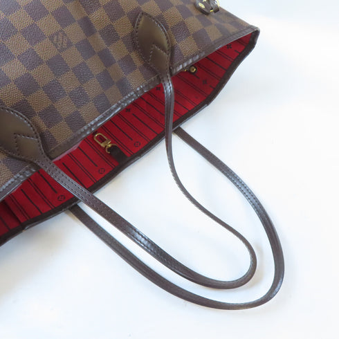 LOUIS VUITTON LV GHW Neverfull MM Shoulder Tote Bag N41358 Damier Brown v2