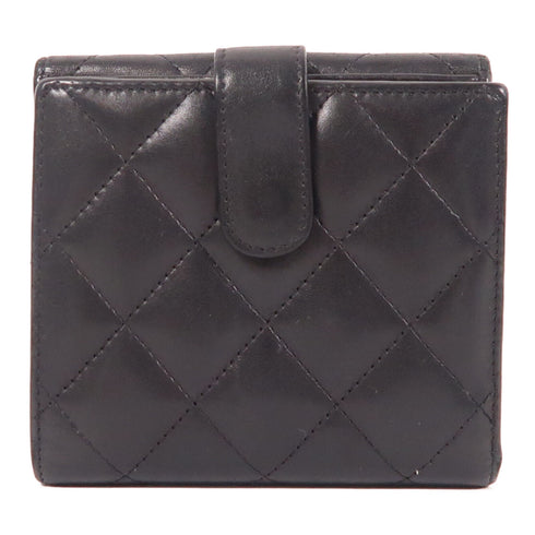 CHANEL CC SHW Cambon Wallet Calfskin Leather Black