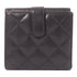 CHANEL CC SHW Cambon Wallet Calfskin Leather Black