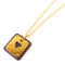 HERMES As De Coeur Pendant Necklace Veau Swift/Metal Gold/Noir