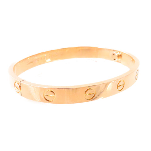 CARTIER Love Bracelet Bangle Cartier#16 B6081417 18K Rose Gold