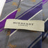 BURBERRY Necktie Tie Silk Grey/Purple