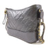 CHANEL CC Gabrielle 2 Way Chain Shoulder Crossbody Bag Calfskin Leather Gray