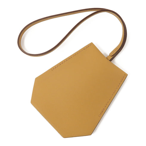 HERMES PHW Key Ring Swift Leather Light Brown