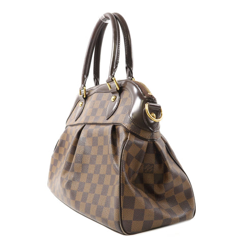 LOUIS VUITTON LV GHW Trevi 2 Way Shoulder Bag Handbag N51997 Damier Brown v1