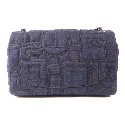 CHANEL CC SHW Chain Shoulder Bag Denim