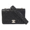 CHANEL CC SHW Chain Shoulder Bag Calfskin Leather Black v12