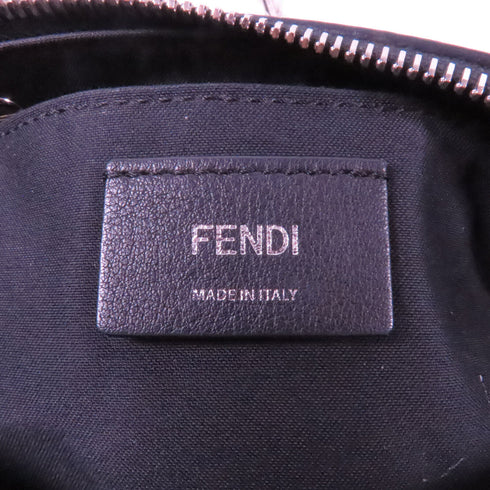 FENDI SHW By The Way Calf Shoulder Bag Calfskin Leather Black