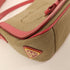 PRADA GHW Corsaire Cloth Crossbody Shoulder Bag Canvas Brown Pink