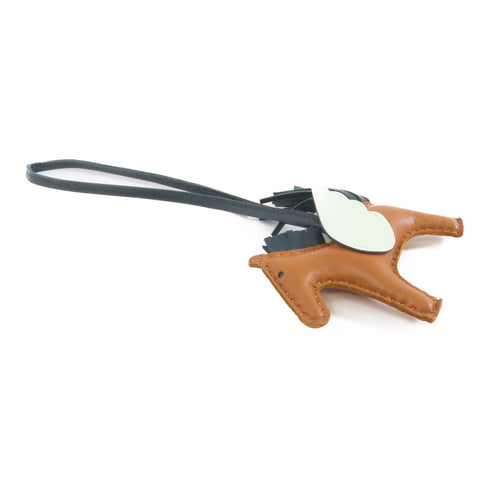 HERMES Rodeo Pegase PM Charm Veau Swift Leather Brown Green