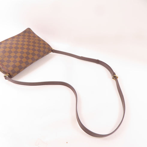 LOUIS VUITTON LV GHW Musette Tango Shoulder Crossbody Bag Damier Brown