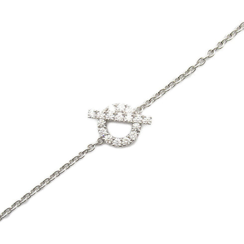 HERMES 0.55ct Finesse Diamond Bracelet 18K White Gold