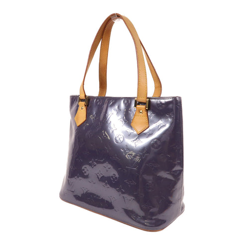 LOUIS VUITTON LV GHW Houston Hand Bag M91093 Monogram Vernis Purple