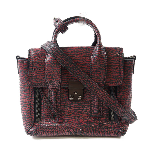 3.1 Phillip Lim SHW 2Way Shoulder Hand Bag Calfskin Leather Red