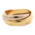 CARTIER Trinity Ring 18K Yellow Gold/White Gold/Rose Gold US#4.5