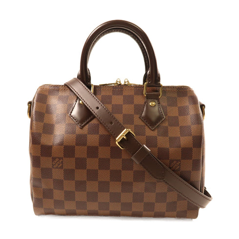 LOUIS VUITTON LV GHW Speedy 25 2Way Shoulder Bag Damier N40575 Brown