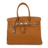 HERMES PHW Birkin 30 Handbag Togo Leather Gold