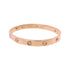 CARTIER 4 Diamond Love Bracelet Bangle Cartier#17 18K Rose Gold B6070017